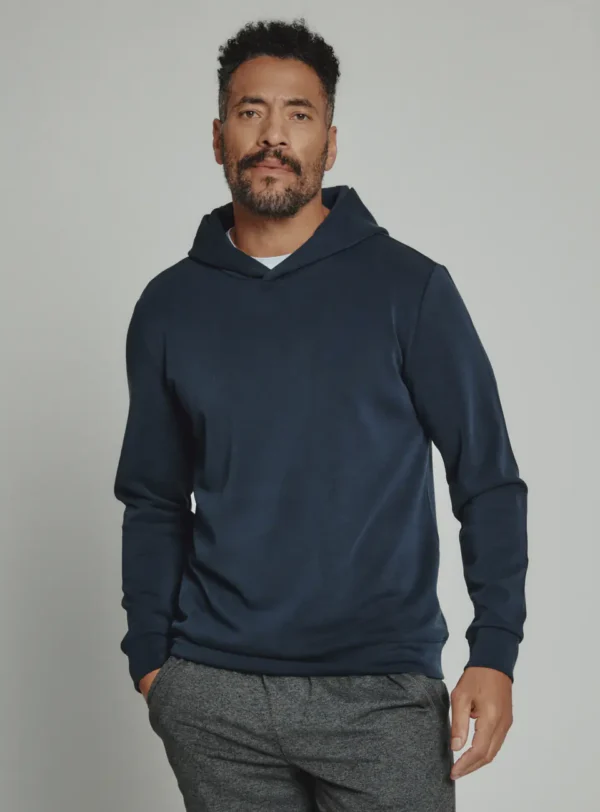 7Diamonds Rev Modal Hoodie Navy in Midland Clothing Stores