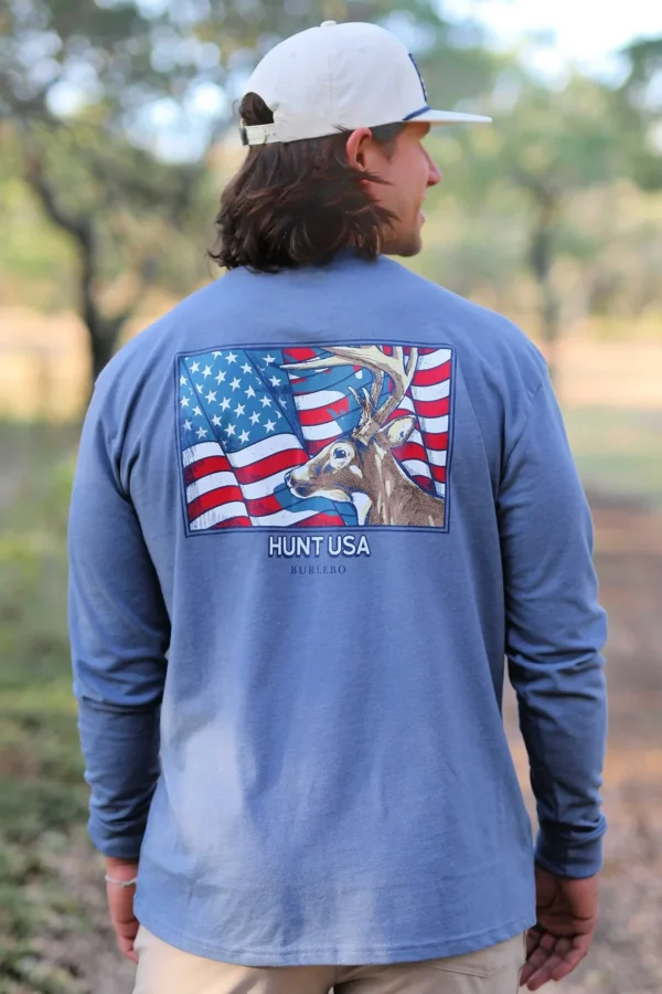 Burlebo Hunt USA Long Sleeve Tee in Lubbock TX and Midland TX