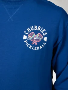 Chubbies The Pickler Terry Crewneck Navy Pickleball