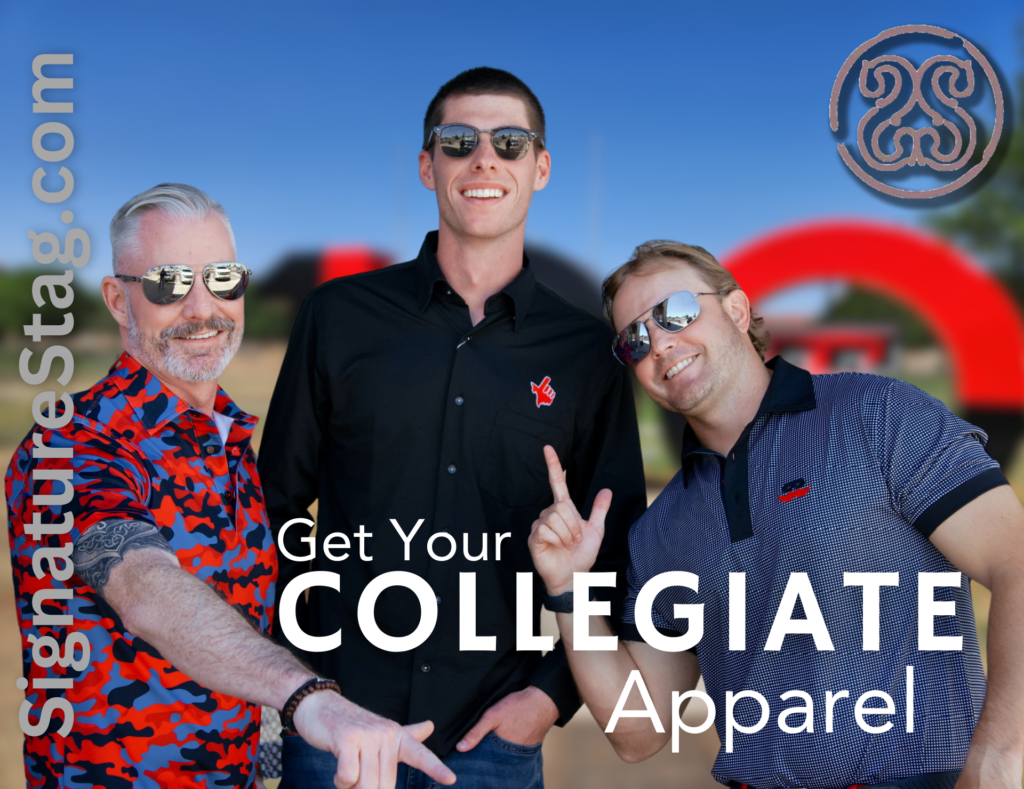 Buy Collegiate Apparel from Texas Tech Red Raiders in Lubbock TX at Signature Stag