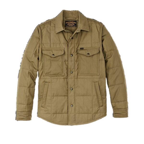 Filson Cover Cloth Quilted Jac Shirt Olive Drab