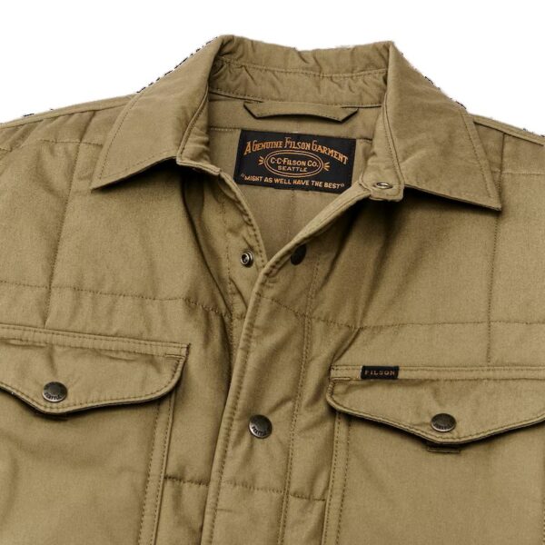 Filson Cover Cloth Quilted Jac Shirt Olive Drab in Lubbock TX