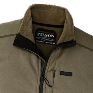 Filson Granite Spire Fleece Vest Field Olive in Midland TX Clothing Store