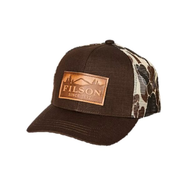 Filson Logger Mesh Cap Brown Camo & Scenic