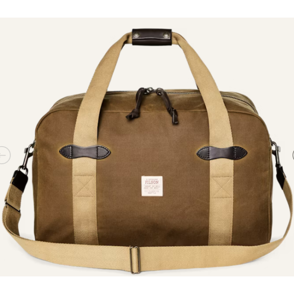 Filson Tin Cloth Medium Duffle Bag Dark Tan