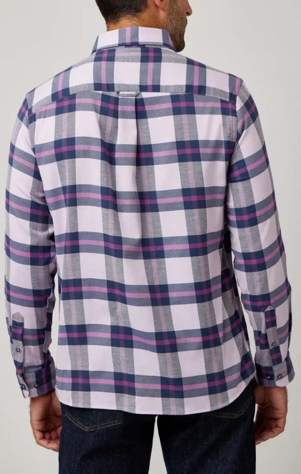 LSW Lavender Large Tartan Shirt for Men