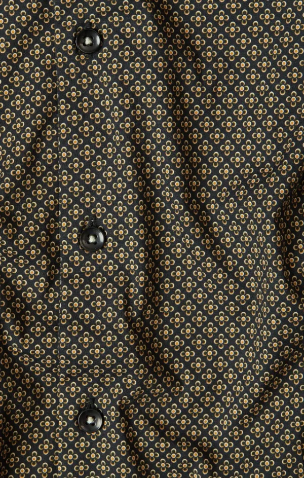 Long Sleeve Shirt Brown Clover Geo for Men