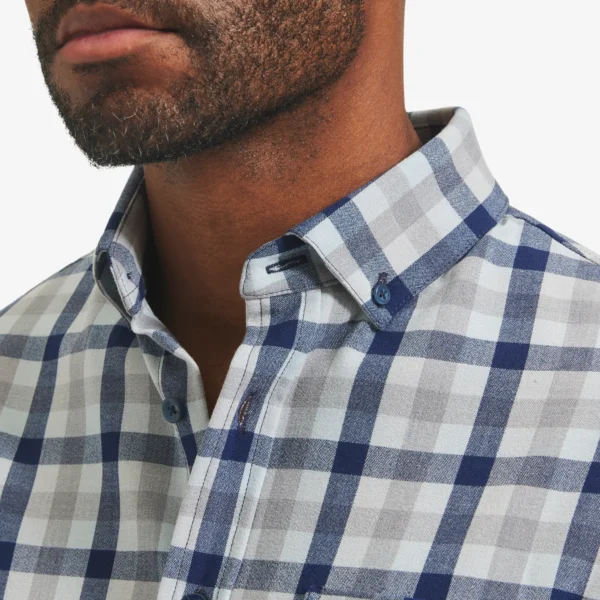 Mizzen + Main City Flannel Blue Multi Check in Lubbock TX