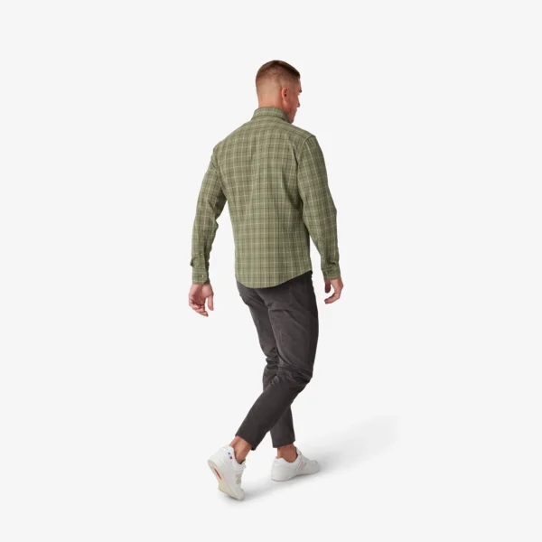 Mizzen + Main City Flannel Sage Mulholland Plaid Classic Shirts