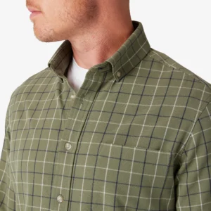 Mizzen + Main City Flannel Sage Mulholland Plaid Classic in Lubbock TX