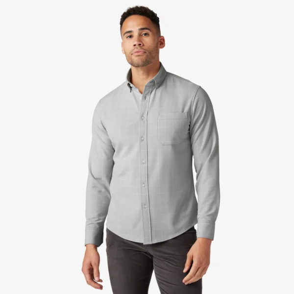 Mizzen + Main City Flannel Silver Washington Plaid Classic