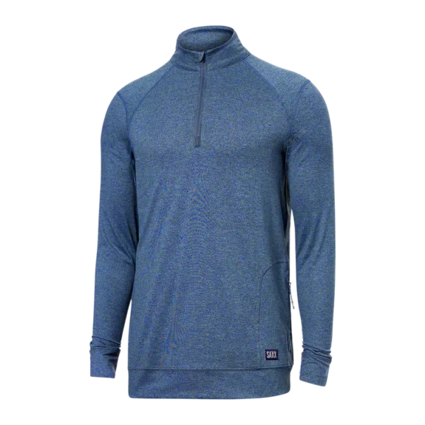 Saxx Peakdaze Half Zip Pullover Midnight Heather