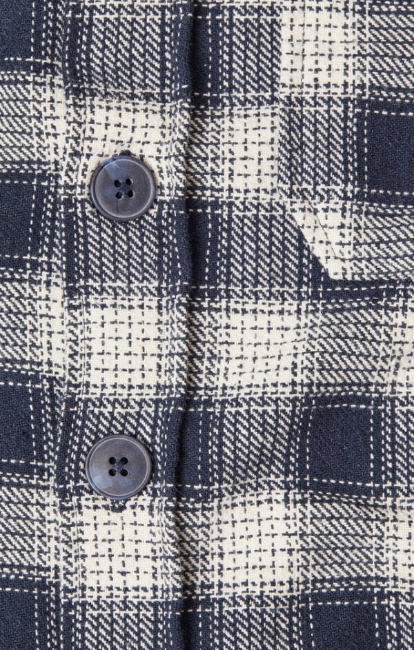 Stone Rose Navy Plaid Twill Shacket in Lubbock TX