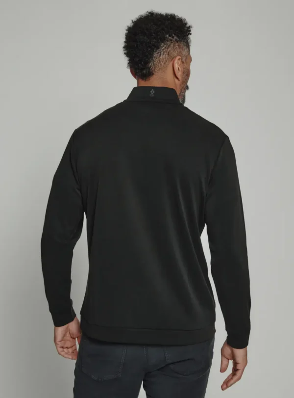 7Diamonds Rev Modal Quarter Zip Black Lubbock Clothing Store