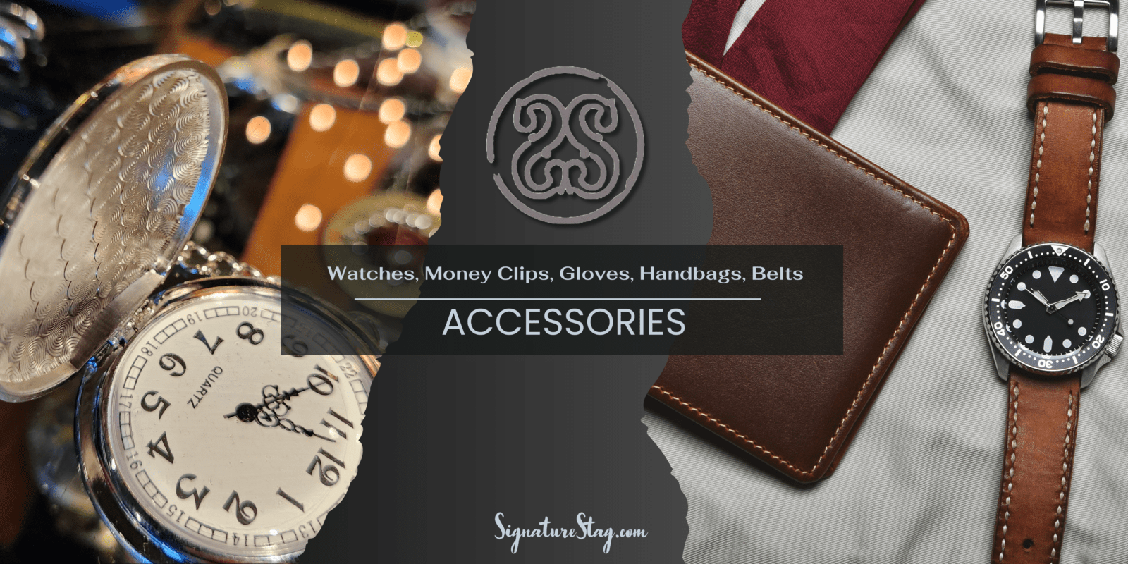 Fashion Accessories for Men at Lubbock TX and Midland TX Clothing Stores. Complete any look with the best men's watches, belts, money clips from top designers