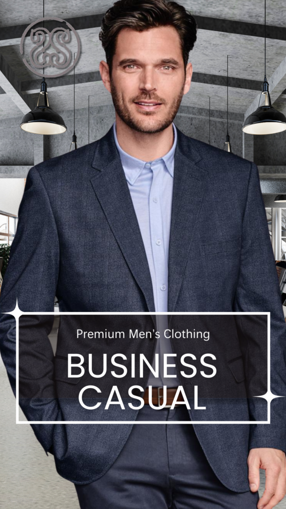 Find Business Casual Clothing for Men in Lubbock TX and Midland TX. Business casual attire is broadly defined as a code of dress that blends traditional business wear with a more relaxed style.