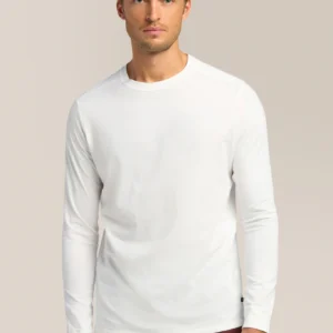 GoodMan Long Sleeve Premium Jersey Crew T-Shirt White at Signature Stag Clothing Store