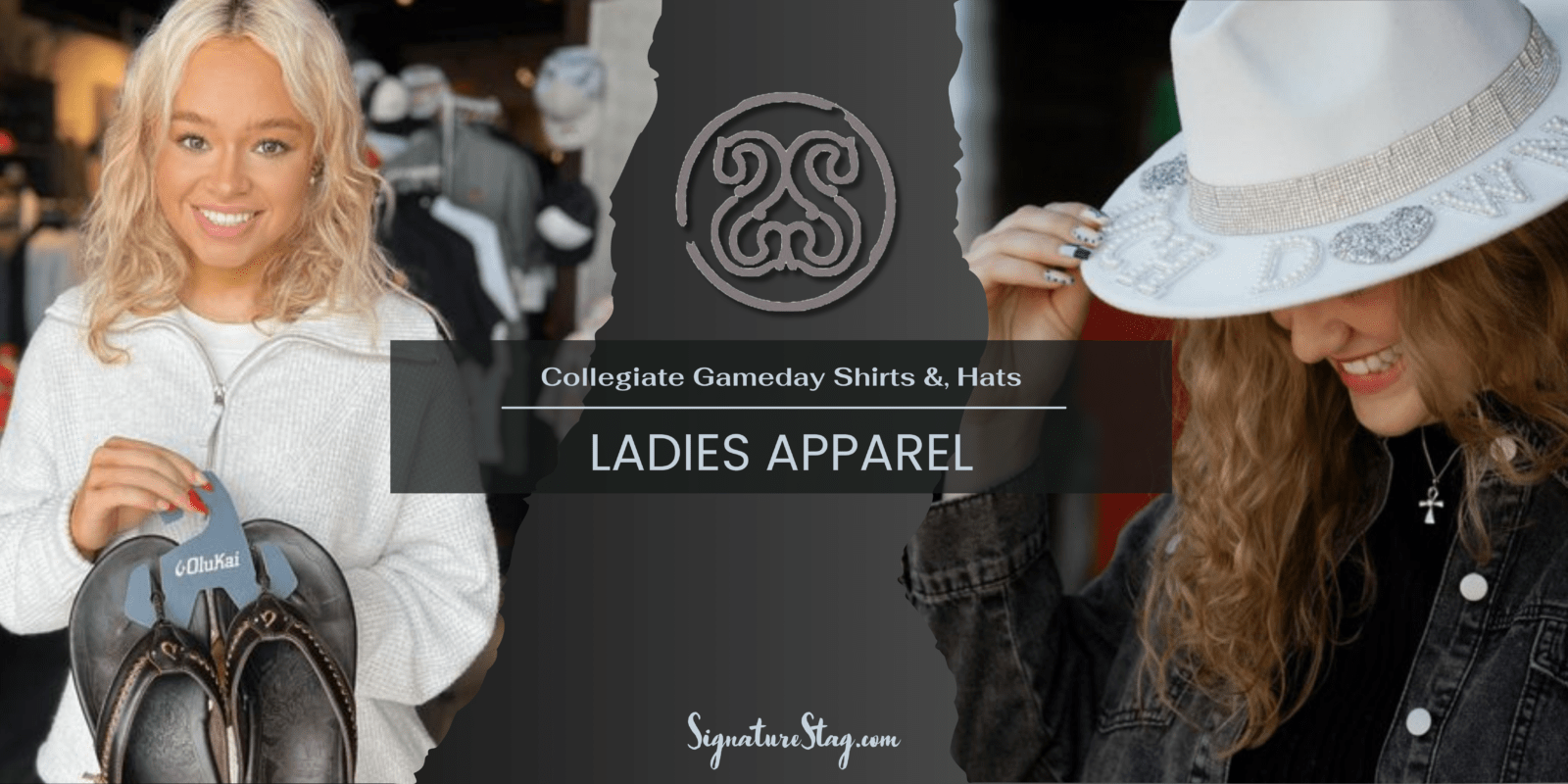 Ladies Apparel with Collegiate Shirts, Hats, Shoes in Lubbock TX and Midland TX. Signature Stag Premium Clothing for women.