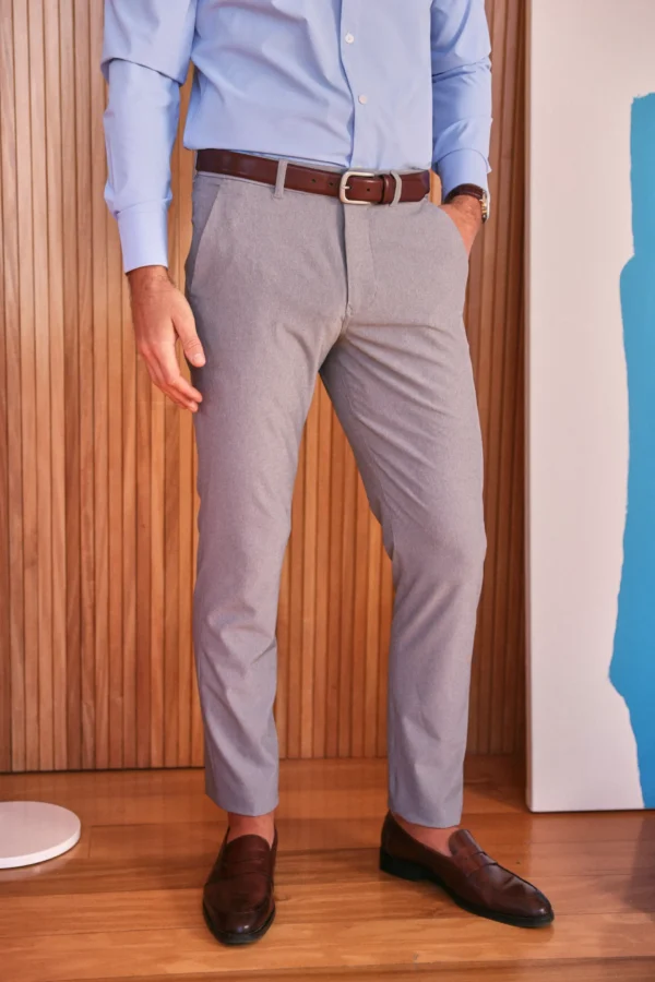 Mizzen + Main Helmsman Chino Pant Silver Filigree Heather