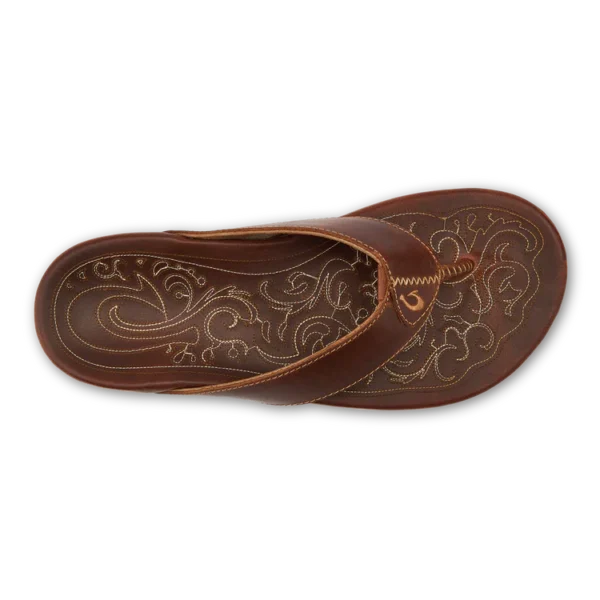 OluKai Mekila Men’s High-Character Leather Sandals Natural Clothing Stores