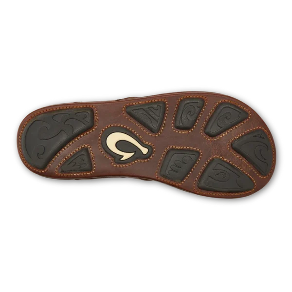 OluKai Mekila Men’s High-Character Leather Sandals Natural Footwear and Shoes