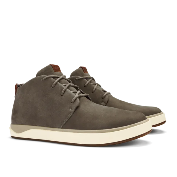 OluKai Papaku 'Ili Mustang Men’s Nubuck Leather Boots in Clothing Stores