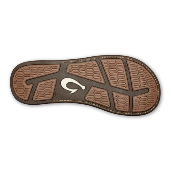 Olukai Tuahine Men’s Leather Beach Sandals Toffee Footwear