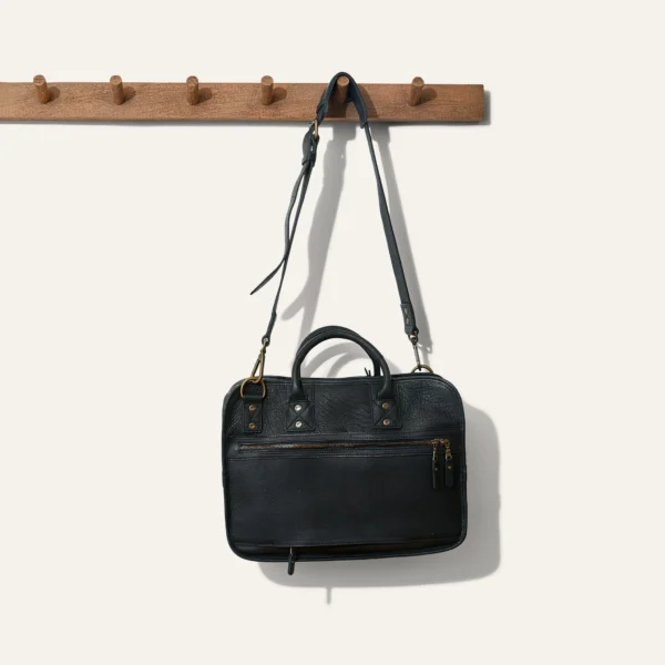 Will Leather Hank Satchel Black in Lubbock for Travel