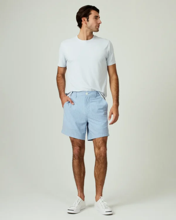 7Diamonds La Jolla Shorts Light Blue Signature Stag