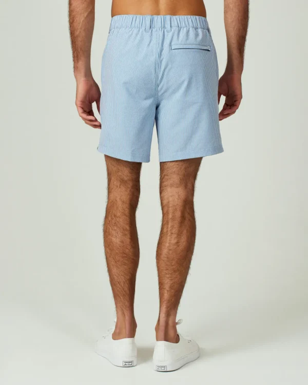 7Diamonds La Jolla Shorts Light Blue Signature Stag Lubbock