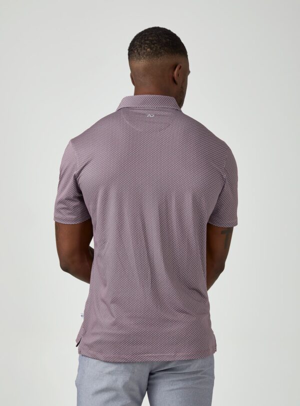 7Diamonds Qena Short Sleeve Polo Dusty Rose Circle Diamonds in Lubbock