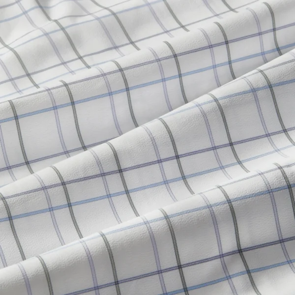 Mizzen + Main Long Sleeve Leeward White Larkin Plaid Shits for Men