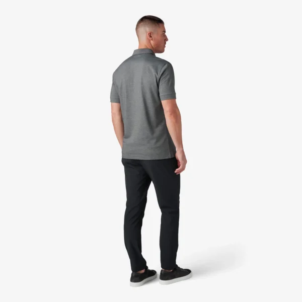 Mizzen + Main Short Sleeve Kent Polo Pewter Lubbock