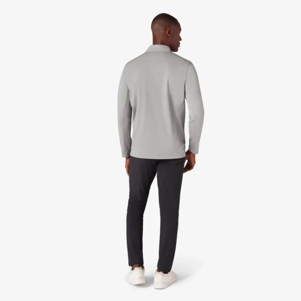 Mizzen+Main Keeton Quarter Zip Nickel Heather at Signature Stag