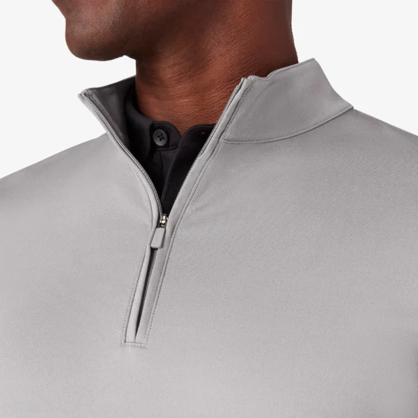 Mizzen+Main Keeton Quarter Zip Nickel Heather in Lubbock TX