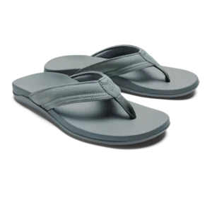 OluKai Maha Sandal Cooler Grey Men’s Recovery Sandals at Signature Stag