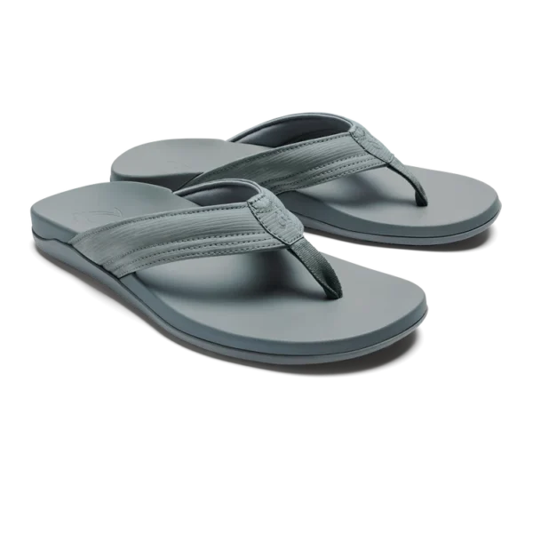 OluKai Maha Sandal Cooler Grey Men’s Recovery Sandals at Signature Stag