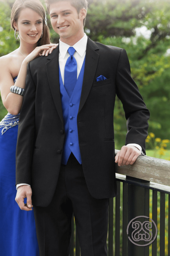 Tuxedo Rentals with Colorful Ties and Suspenders at Signature Stag Lubbock and Midland Texas.