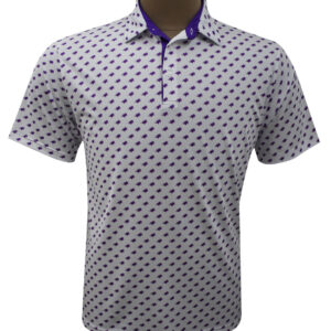 Stag Gameday White Purple Horned Frog Polo TCU at Signature Stag
