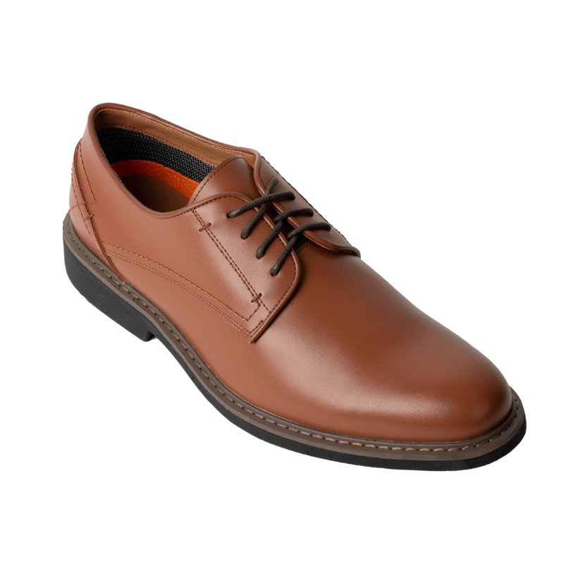 Chestnut Oxford Plain Toe Shoe with Tuxedo and Suit Rental in Lubbock and Midland Texas Clothing Stores