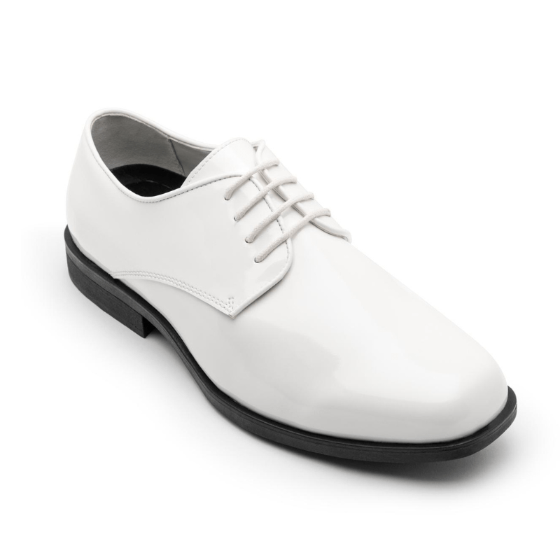 White Allegro Shoe with Tuxedo and Suit Rental in Lubbock and Midland Texas Clothing Stores