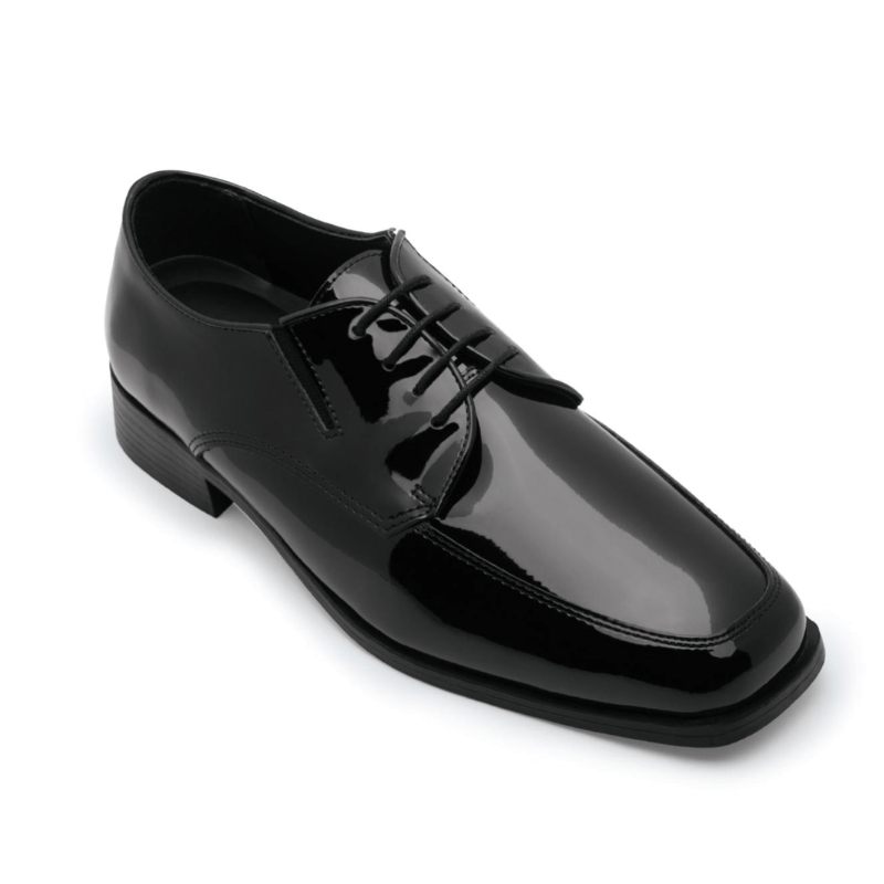Black Dunbar Shoe with Tuxedo and Suit Rental in Lubbock and Midland Texas Clothing Stores