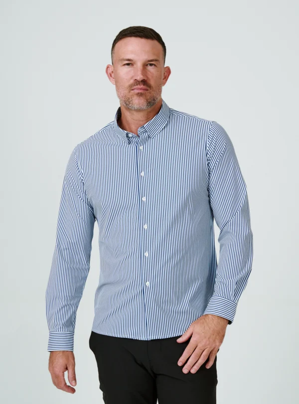 Benton Long Sleeve Shirt Navy