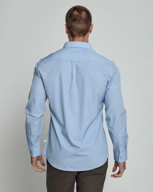 Gatler Long Sleeve Shirt Dusty Blue Business Attire