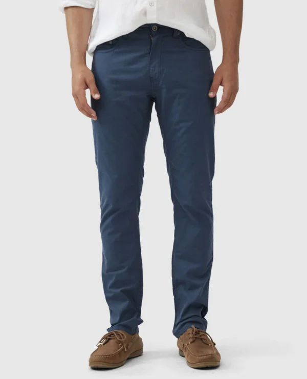 Rodd & Gunn-Gunn 5 Pocket Pant Bluestone