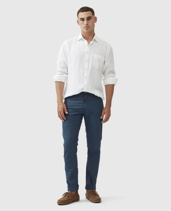 Rodd & Gunn-Gunn 5 Pocket Pant Bluestone for Men