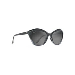 Maui Jim Black Fade Lotus Sunglasses Neutral Grey Lens
