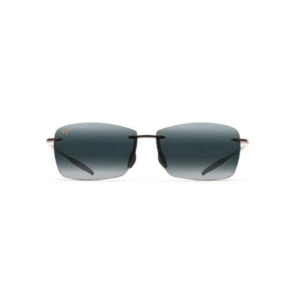 Maui Jim Gloss Black Lighthouse Sunglasses Neutral Grey Lens Signature Stag