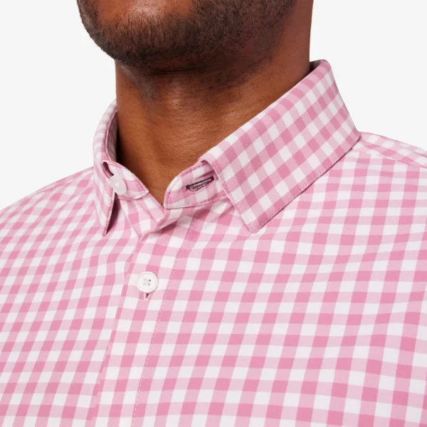 Mizzen + Main Long Sleeve Leeward Shirt Rose Madison Check Menswear
