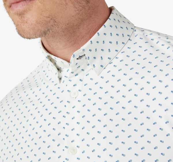 Mizzen + Main Long Sleeve Monaco Shirt Poseidon Squares for Men